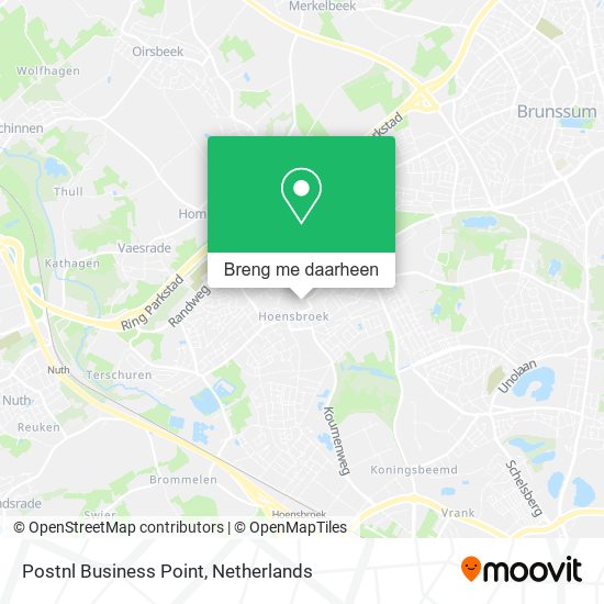 Postnl Business Point kaart