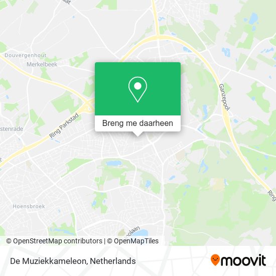 De Muziekkameleon kaart