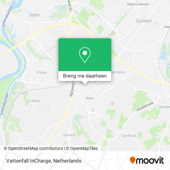 Vattenfall InCharge kaart