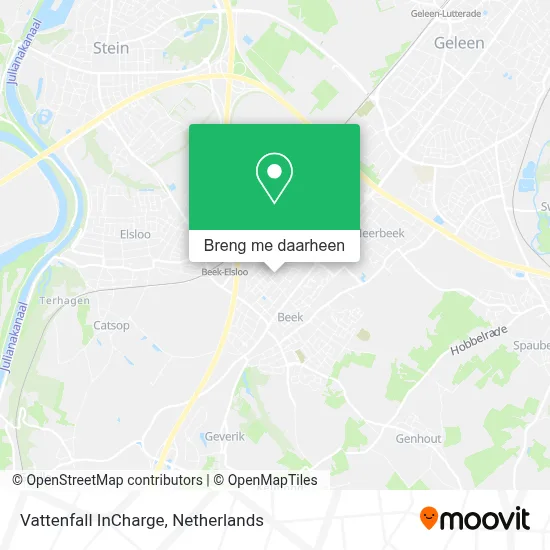 Vattenfall InCharge kaart