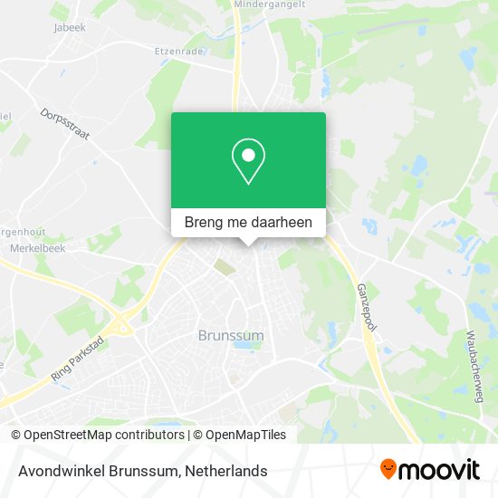 Avondwinkel Brunssum kaart