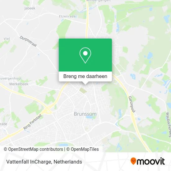 Vattenfall InCharge kaart