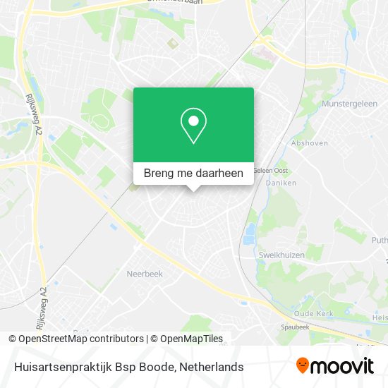 Huisartsenpraktijk Bsp Boode kaart