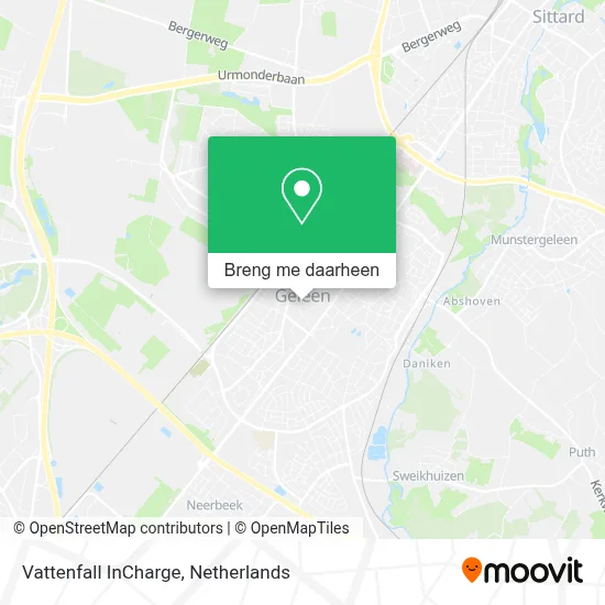 Vattenfall InCharge kaart