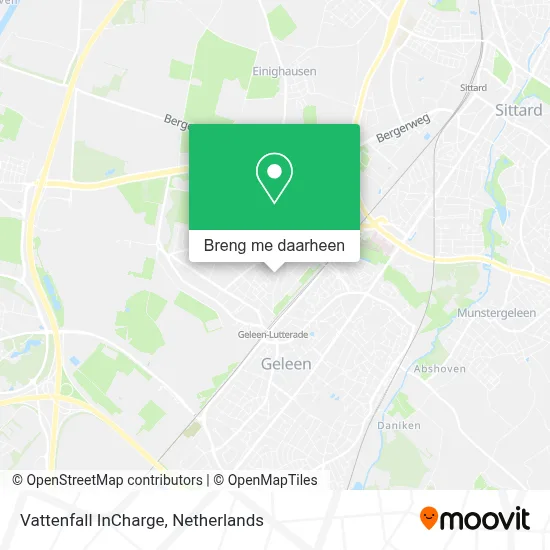 Vattenfall InCharge kaart