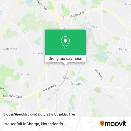 Vattenfall InCharge kaart