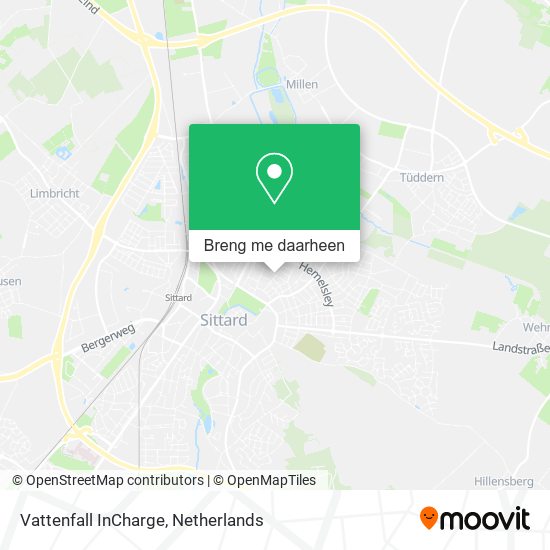 Vattenfall InCharge kaart