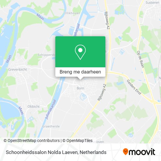 Schoonheidssalon Nolda Laeven kaart