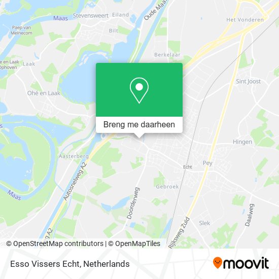 Esso Vissers Echt kaart