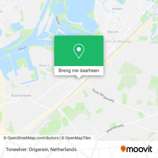 Toneelver. Ongerein kaart