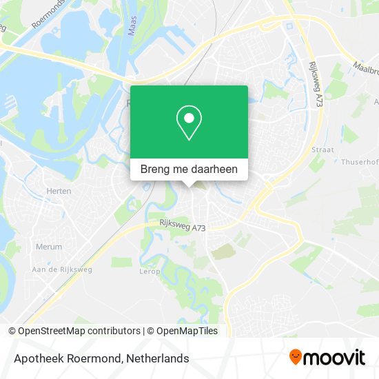 Apotheek Roermond kaart