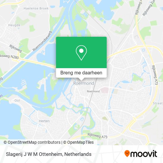 Slagerij J W M Ottenheim kaart