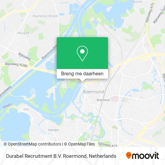 Durabel Recruitment B.V. Roermond kaart