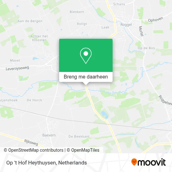Op 't Hof Heythuysen kaart