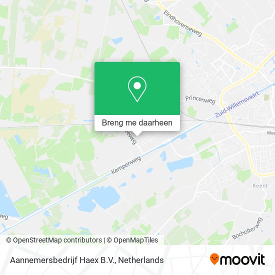 Aannemersbedrijf Haex B.V. kaart