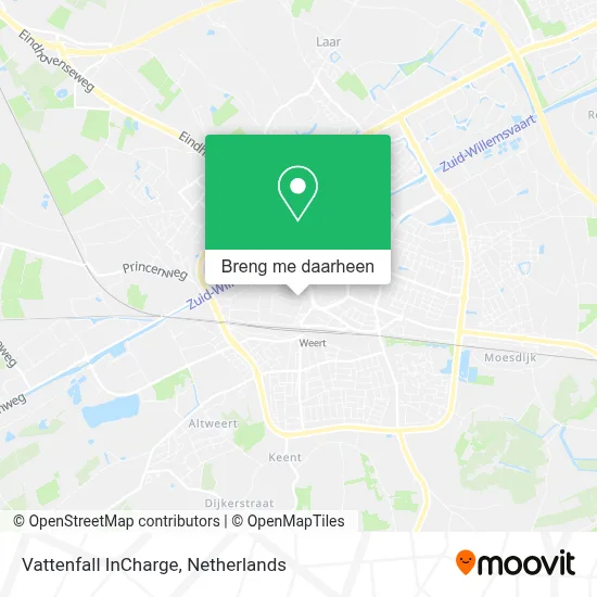 Vattenfall InCharge kaart