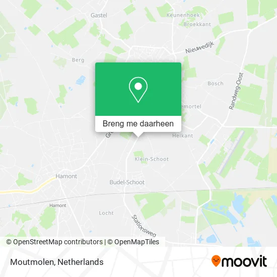Moutmolen kaart