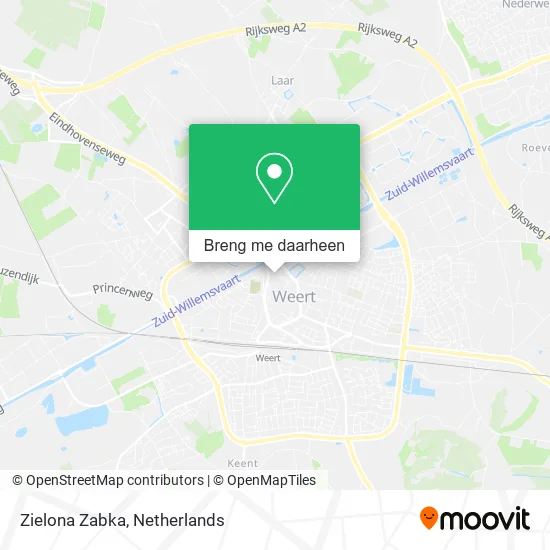Zielona Zabka kaart