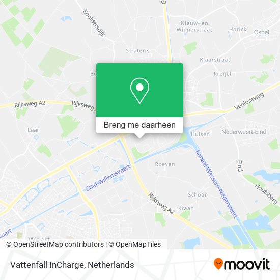 Vattenfall InCharge kaart