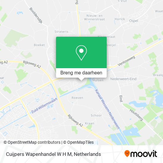 Cuijpers Wapenhandel W H M kaart