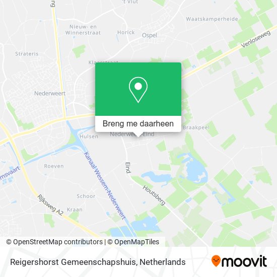 Reigershorst Gemeenschapshuis kaart