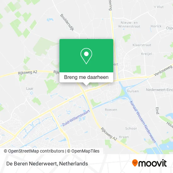 De Beren Nederweert kaart