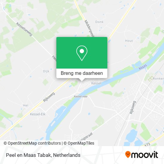 Peel en Maas Tabak kaart