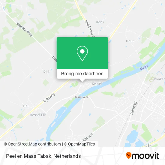 Peel en Maas Tabak kaart