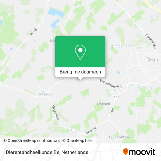 Dierentandheelkunde Be kaart