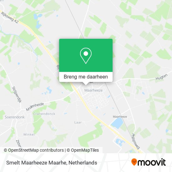 Smelt Maarheeze Maarhe kaart