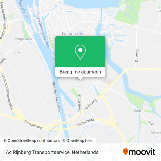 Ac Rijnberg Transportservice kaart