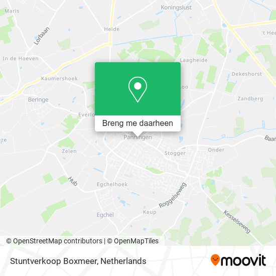 Stuntverkoop Boxmeer kaart