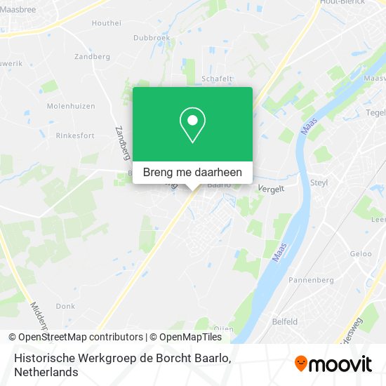 Historische Werkgroep de Borcht Baarlo kaart