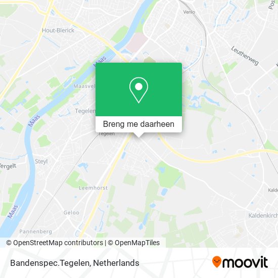 Bandenspec.Tegelen kaart