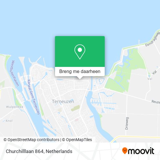 Churchilllaan 864 kaart