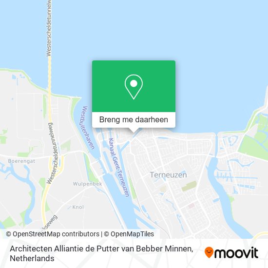 Architecten Alliantie de Putter van Bebber Minnen kaart