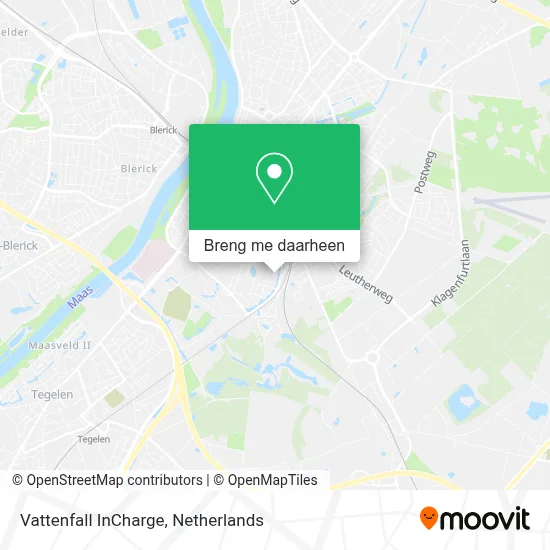 Vattenfall InCharge kaart