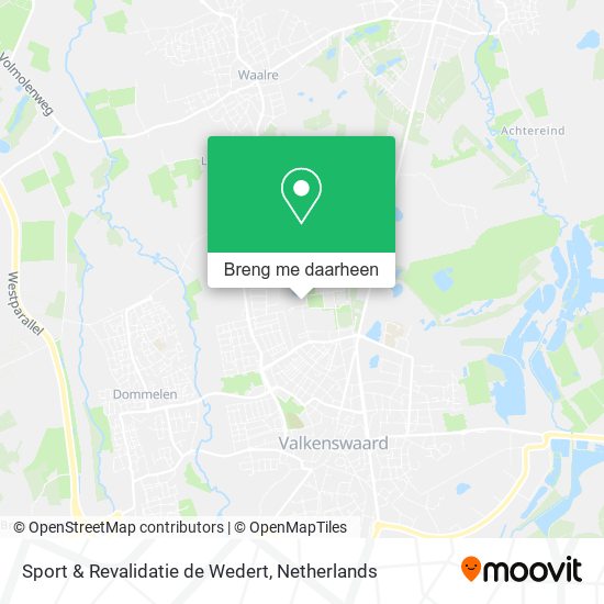 Sport & Revalidatie de Wedert kaart