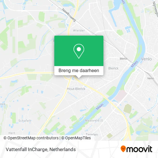 Vattenfall InCharge kaart