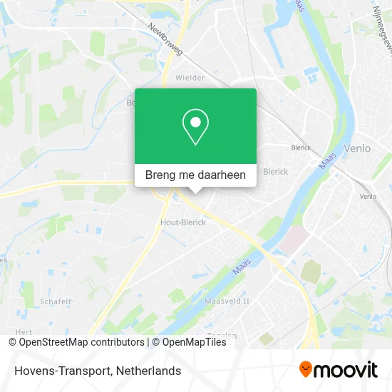 Hovens-Transport kaart