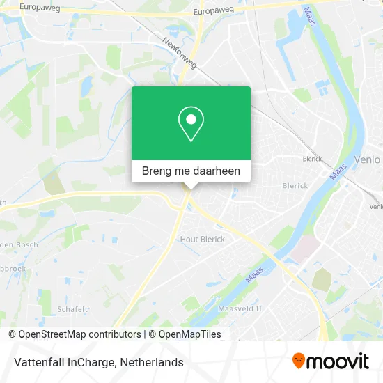 Vattenfall InCharge kaart