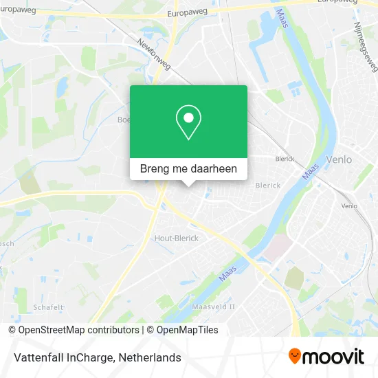 Vattenfall InCharge kaart