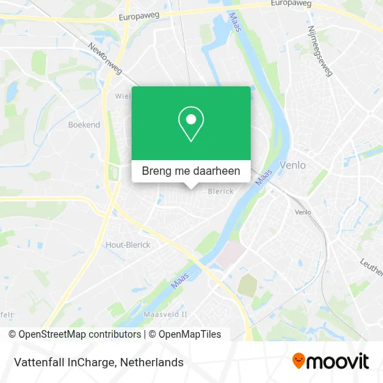 Vattenfall InCharge kaart