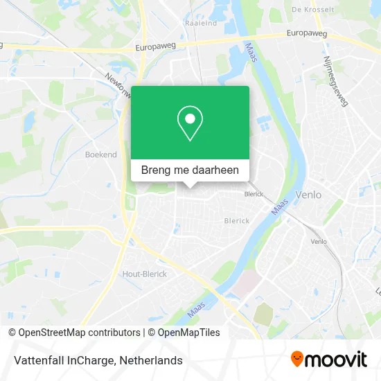 Vattenfall InCharge kaart