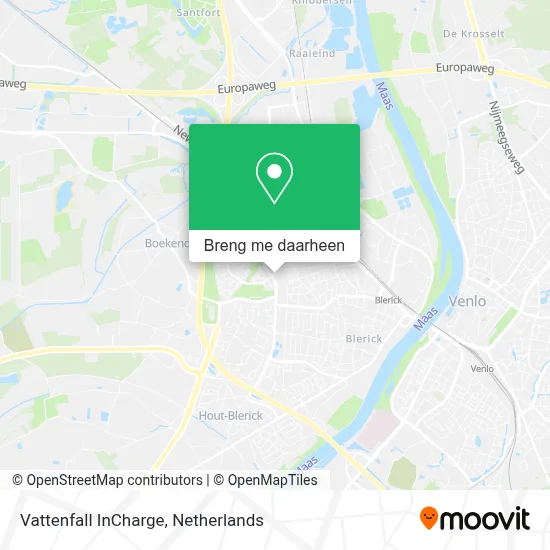 Vattenfall InCharge kaart
