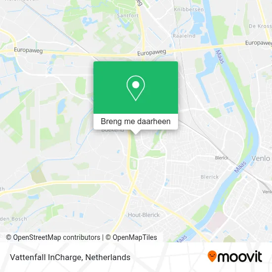 Vattenfall InCharge kaart