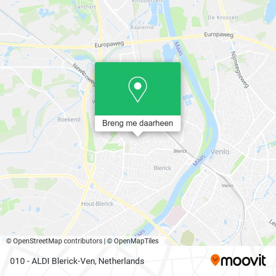010 - ALDI Blerick-Ven kaart