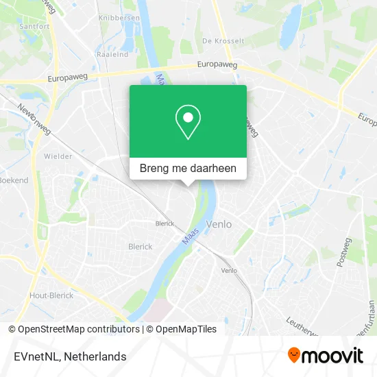 EVnetNL kaart