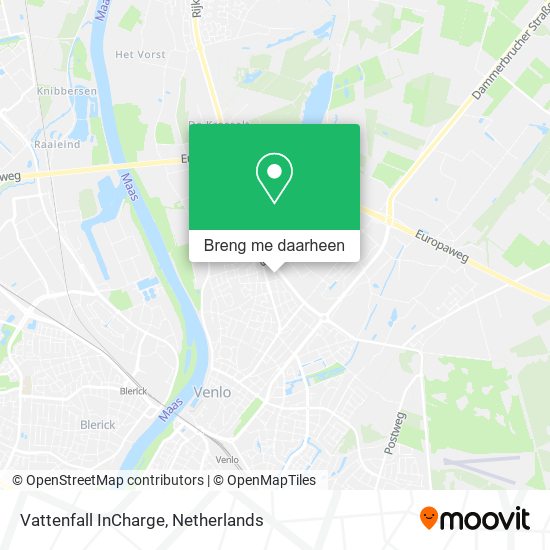 Vattenfall InCharge kaart