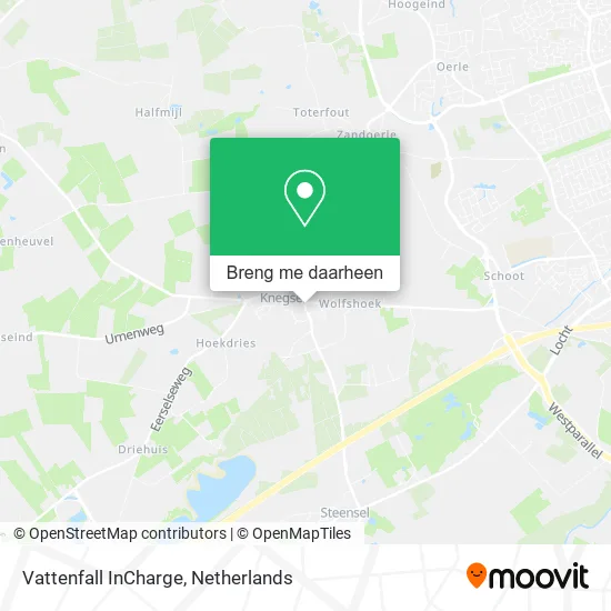 Vattenfall InCharge kaart
